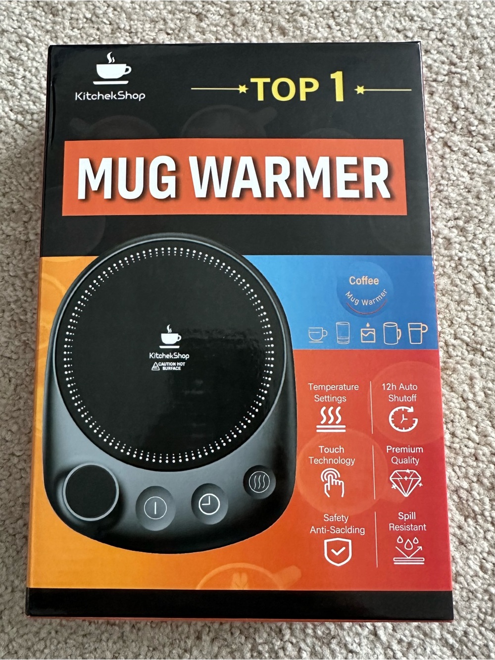 KitchekShop Mug Warmer - Black